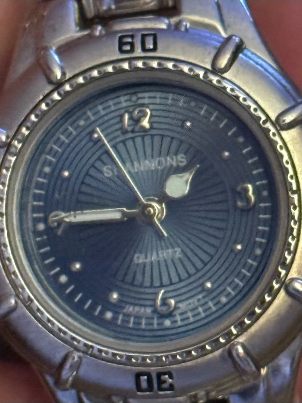 Vintage Shannons silver tone analog watch